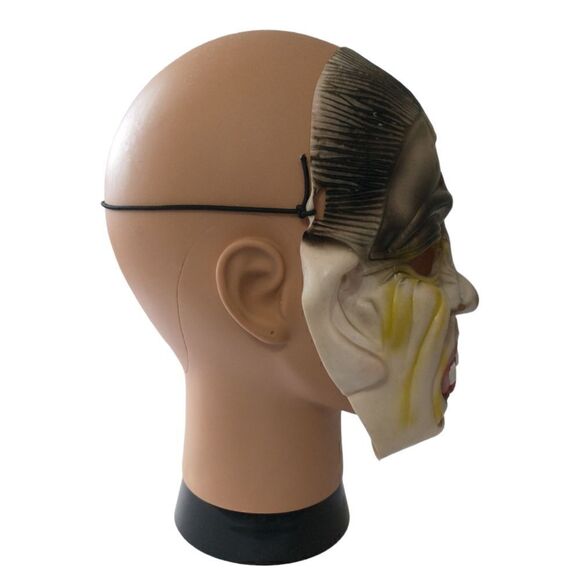 Creepy Evil Halloween Mask Rubber Cosplay Theater Fangs Bloody Vampire Ghoulish. - Picture 9 of 16